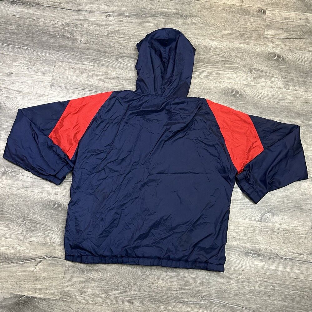 Vintage 90s Nike Silver Tag Windrunner Jacket Navy Red Colorblock Mens Rare L - Picture 8 of 9